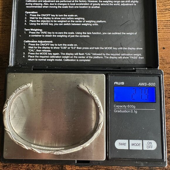 David Yurman Northwest Cuff Bracelet in Sterling Silver - 5mm - Size Large - Picture 16 of 16